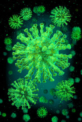 COVID-19 virus microworld of human concept