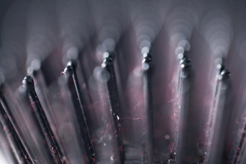 Pontas de escova de cabelo detalhadas