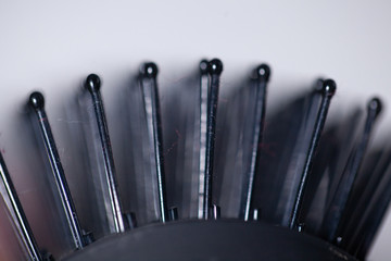 Pontas de escova de cabelo detalhadas