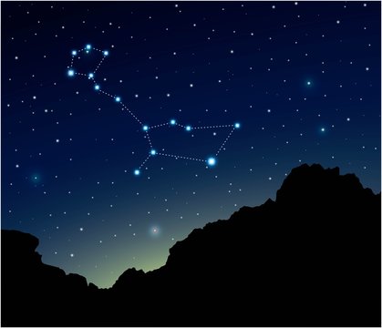 Constellation Cetus in deep space