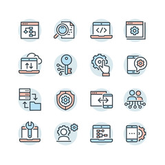 icons set of search engine optimisation
