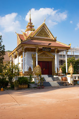 A beautiful view of buddhist temple in Siem Reap, Cambodia.