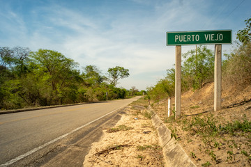 Asphalted and Dirty Road to Puerto Viejo in the Charagua Zone of Santa Cruz Province, Bolivia