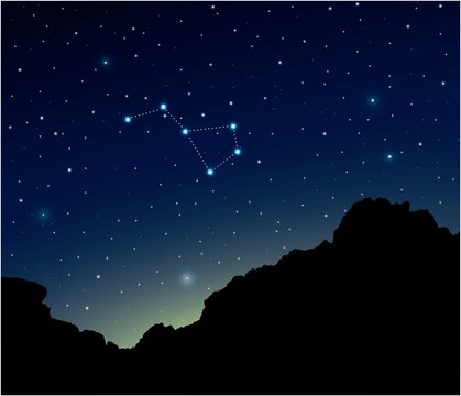 Constellation Volans in deep space