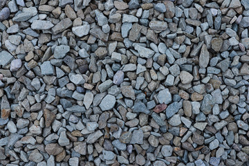 Texture of pebbles on the beach