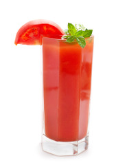 Tomato red juice.