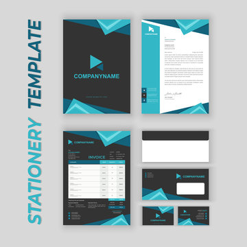Corporate Branding Identity Stationery Template Design