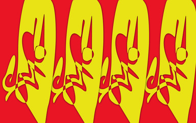 Red and yellow background