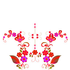 Obraz na płótnie Canvas Floral abstract vector background on a white background