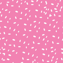 Seamless pink colorful Ice cream cone pattern. Fun summer pattern. Sprinkle Texture Background.