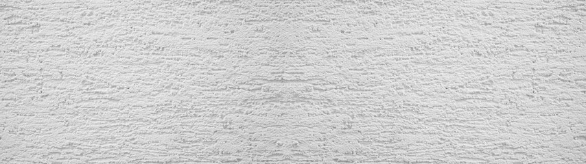 White rough plaster facade texture background banner panorama	
