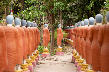 A beautiful view of buddhist temple at Siem Reap, Cambodia.