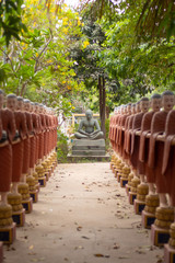 A beautiful view of buddhist temple at Siem Reap, Cambodia.