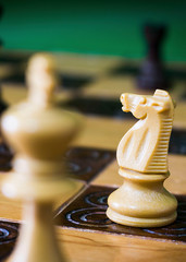 Chess photographed on a chessboard © carlofornitano66