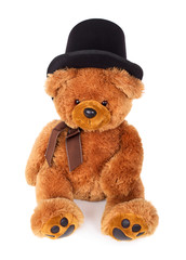 Toy teddy bear with hat