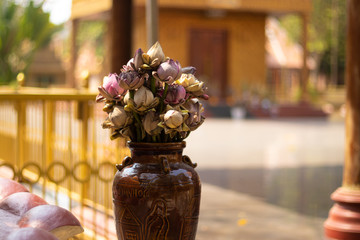 A beautiful view of buddhis temple at Siem Reap, Cambodia.