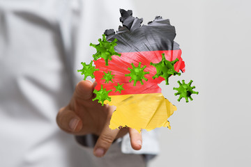 epidemic coronavirus 2019-nCoV 3d  germany
