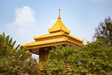 A beautiful view of buddhis temple at Siem Reap, Cambodia.