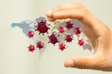 epidemic coronavirus 2019-nCoV, Novel Coronavirus Alert outbreak . Virus Covid 19-NCP. Spread of...