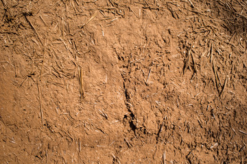 Clay wall texture and straw plan