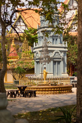 Fototapeta na wymiar A beautiful view of buddhis temple at Siem Reap, Cambodia.