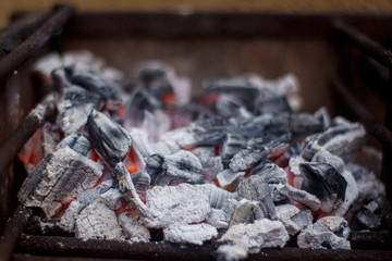 charcoal on the grill