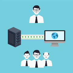 set of internet tecnology computer safety