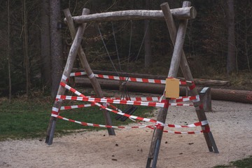 closed playground during quarantine