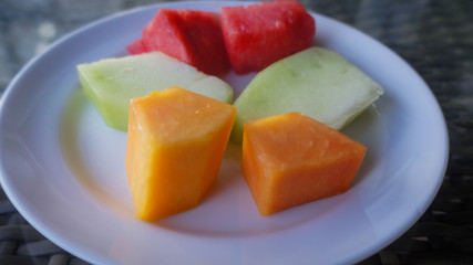 fruit salad in a bowl