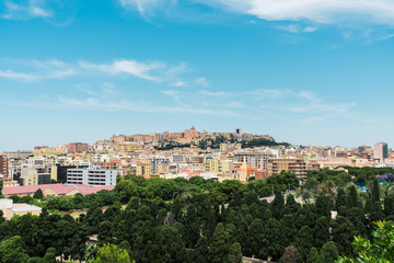 Fototapeta premium Cityscape of Cagliari in Sardinia