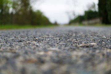 Dettaglio asfalto bagnato