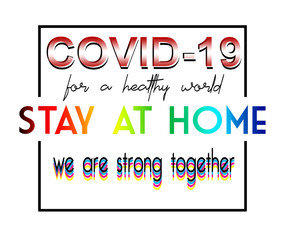 Trendy fashion T-shirt print for textile trendy covid-19  text design pattern