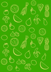 vegetables green pattern food salad