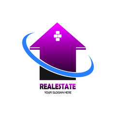 Home real estate logo icon vector