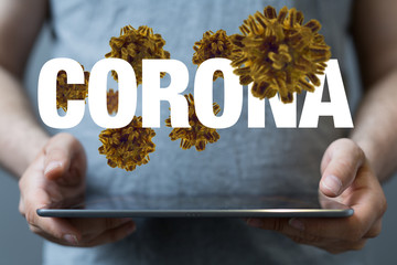 Coronavirus abstract background. Medical Genetics Bacteriological Microorganism..
