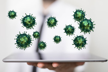 a Concept of 3d virus quarantine.