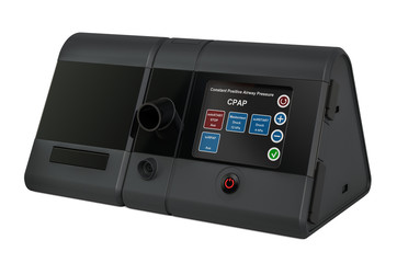 Obraz premium CPAP Machine, continuous positive airway pressure. 3D rendering