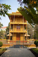 A beautiful view of buddhist temple at Siem Reap, Cambodia.