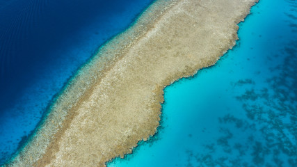 Aerial View: Great Coral Reef in the Red Sea, Egypt