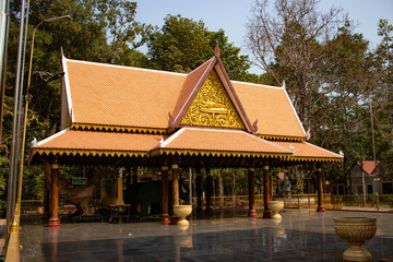 A beautiful view of buddhis temple at Siem Reap, Cambodia.