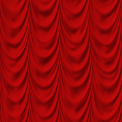 seamless old fashioned red drapery background