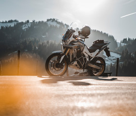 2020 Africa twin in Alps