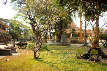 A beautiful view of buddhis temple at Siem Reap, Cambodia.