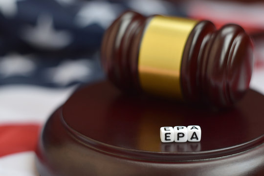 Justice mallet and EPA acronym. Equal pay act