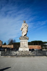 Livorno, Italy: marble statue in town center