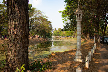 A beautiful view of Siem Reap city at Cambodia.