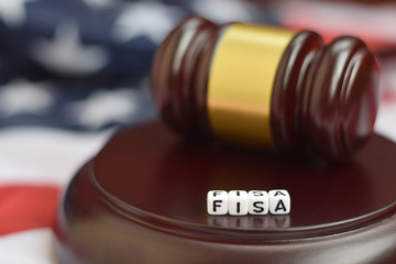 Justice mallet and FISA acronym. Foreign intelligence surveillance act