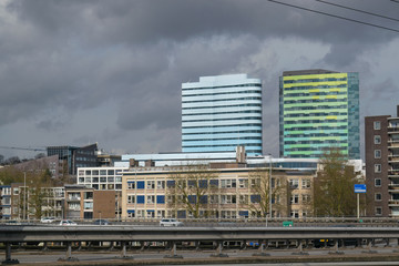 Skyline modern Arnhem in Gelderland
