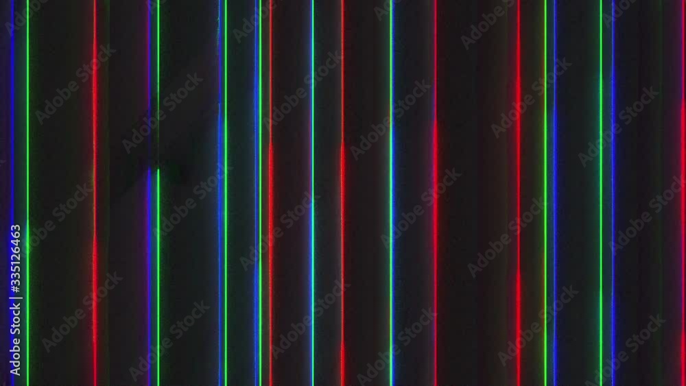 Poster computer generated chromatic aberration bands. pixel multi-colored neon noise. 3d rendering abstract