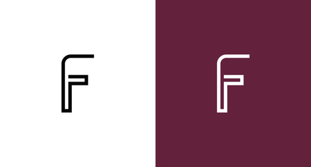 F logo template vector concept